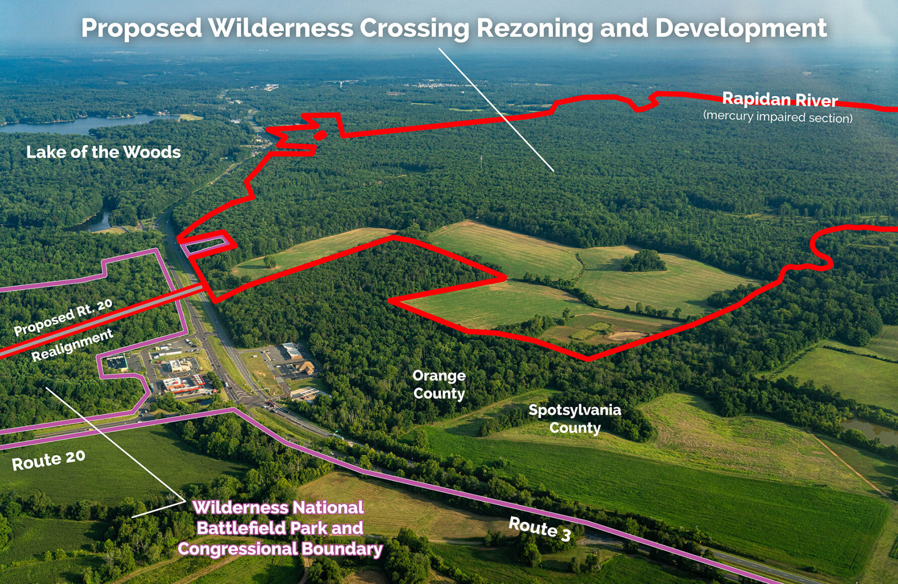 Developers strike contamination from Virginia gold mines 2 Proposed Wilderness Crossing